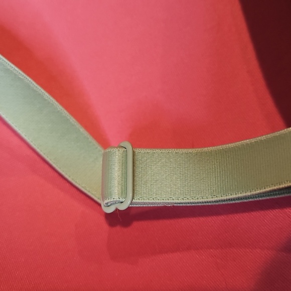 Victorias Secret NWOT Padded Sage Green Plaid & Hot Pink Adjustable Bra 36DD - Picture 5 of 7